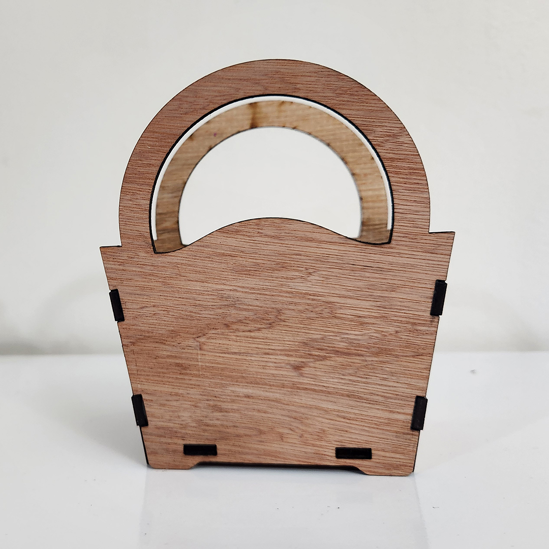 Best Mom Ever Sunflower Mini Wooden Basket - Image 4