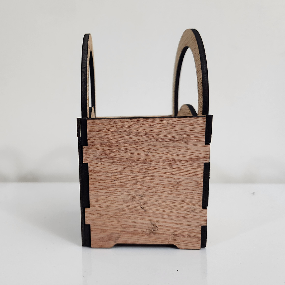 Best Mom Ever Sunflower Mini Wooden Basket - Image 3