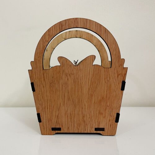 Best Mom Ever Butterfly Wooden Mini Basket - Image 4