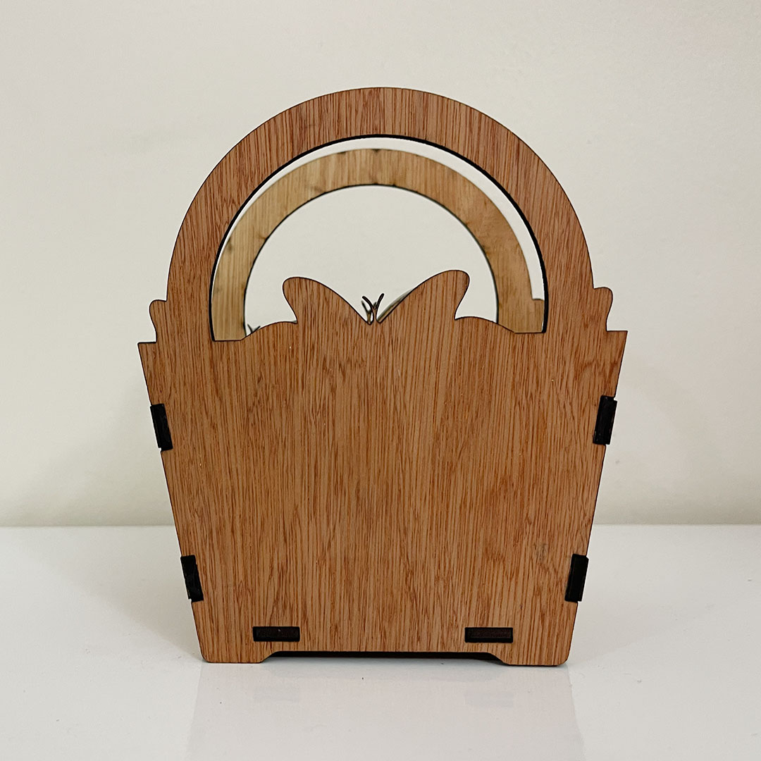 Best Mom Ever Butterfly Wooden Mini Basket - Image 4