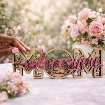 Mom I Love you Desk Sign - Custom