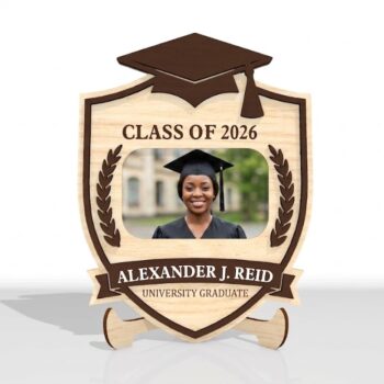Female Mock up - Graduation Crest Photo Frame 4x6