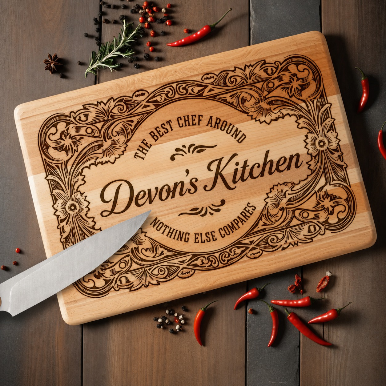 Lignolia-Engraved Cutting Board- Father's Day-Personalized