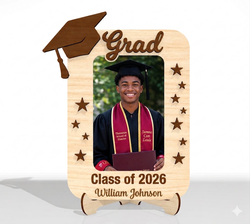 Male Photo Mock- Graduation Frame 8x10