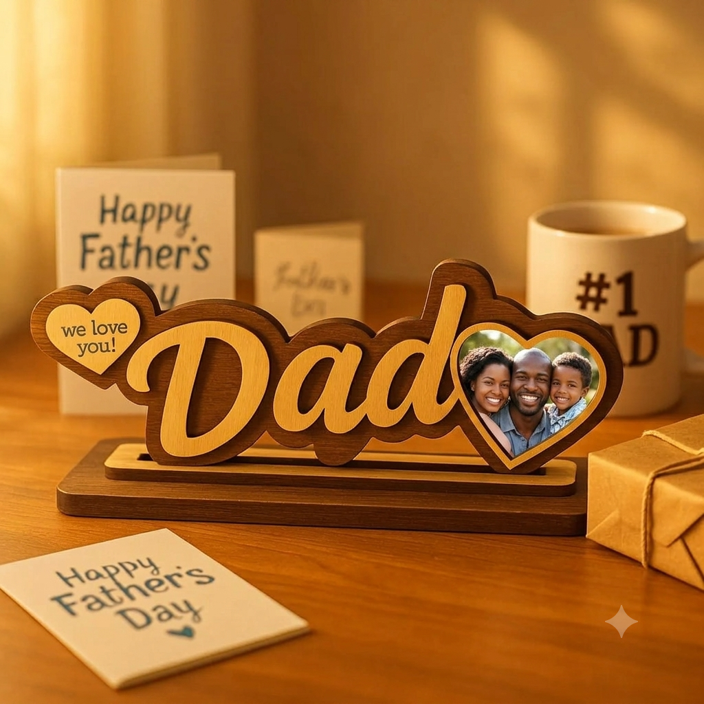 Dad Photo Frame - Love- lignolia