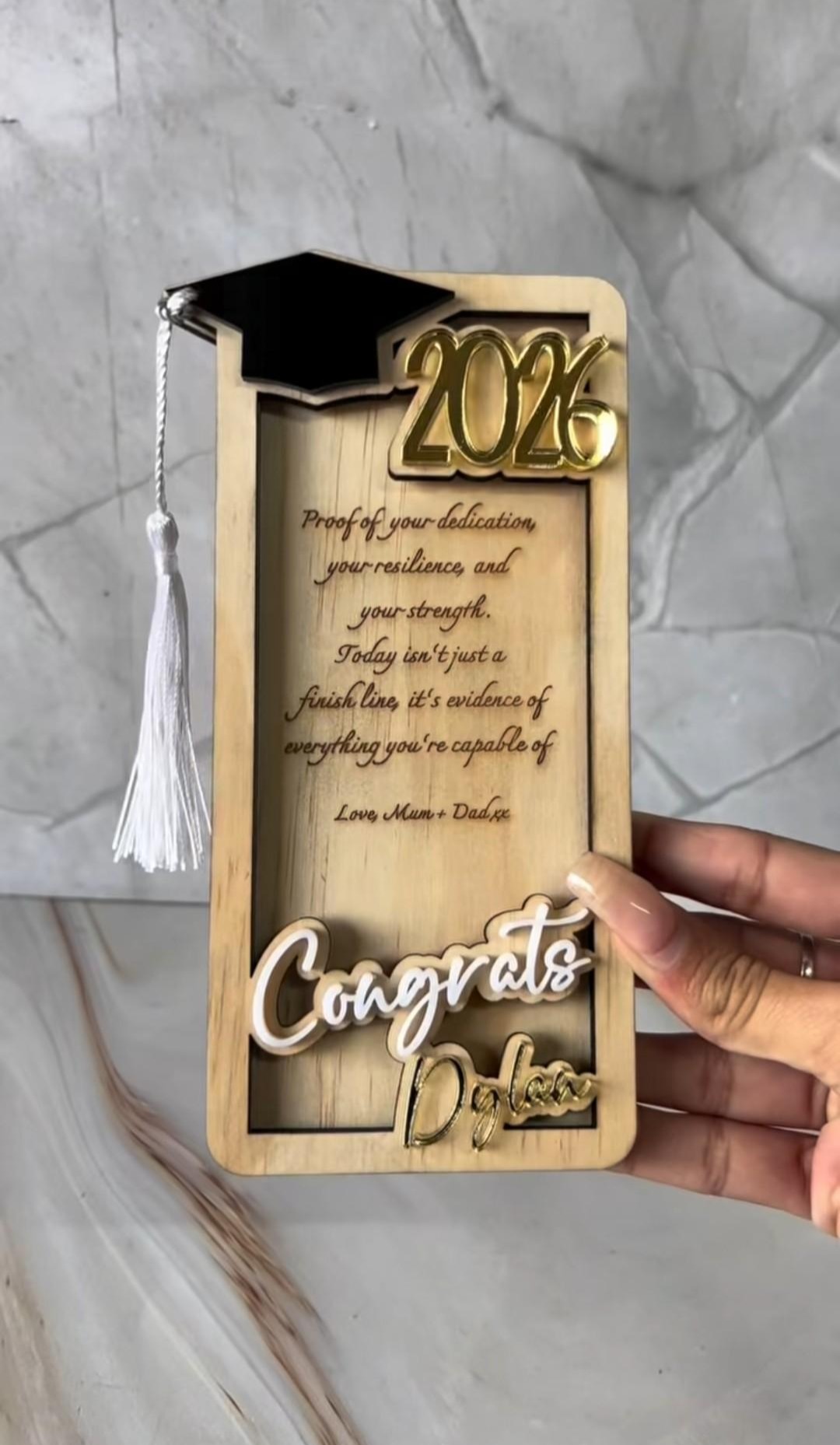 Personalized Graduation Money Holder