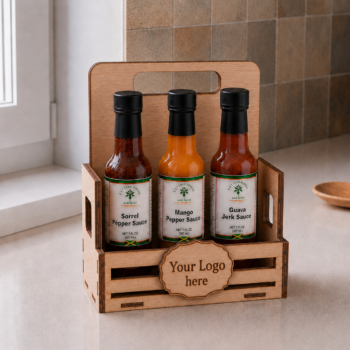 Customizable Wooden Tiered Spice Rack 3 Tier