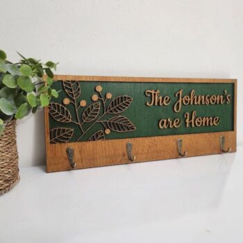Custom Key Hanger - Lignolia Woodworks