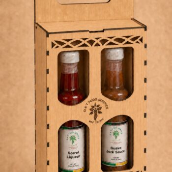 Personalized Wooden 2-Bottle Gift Box with Custom Logo
