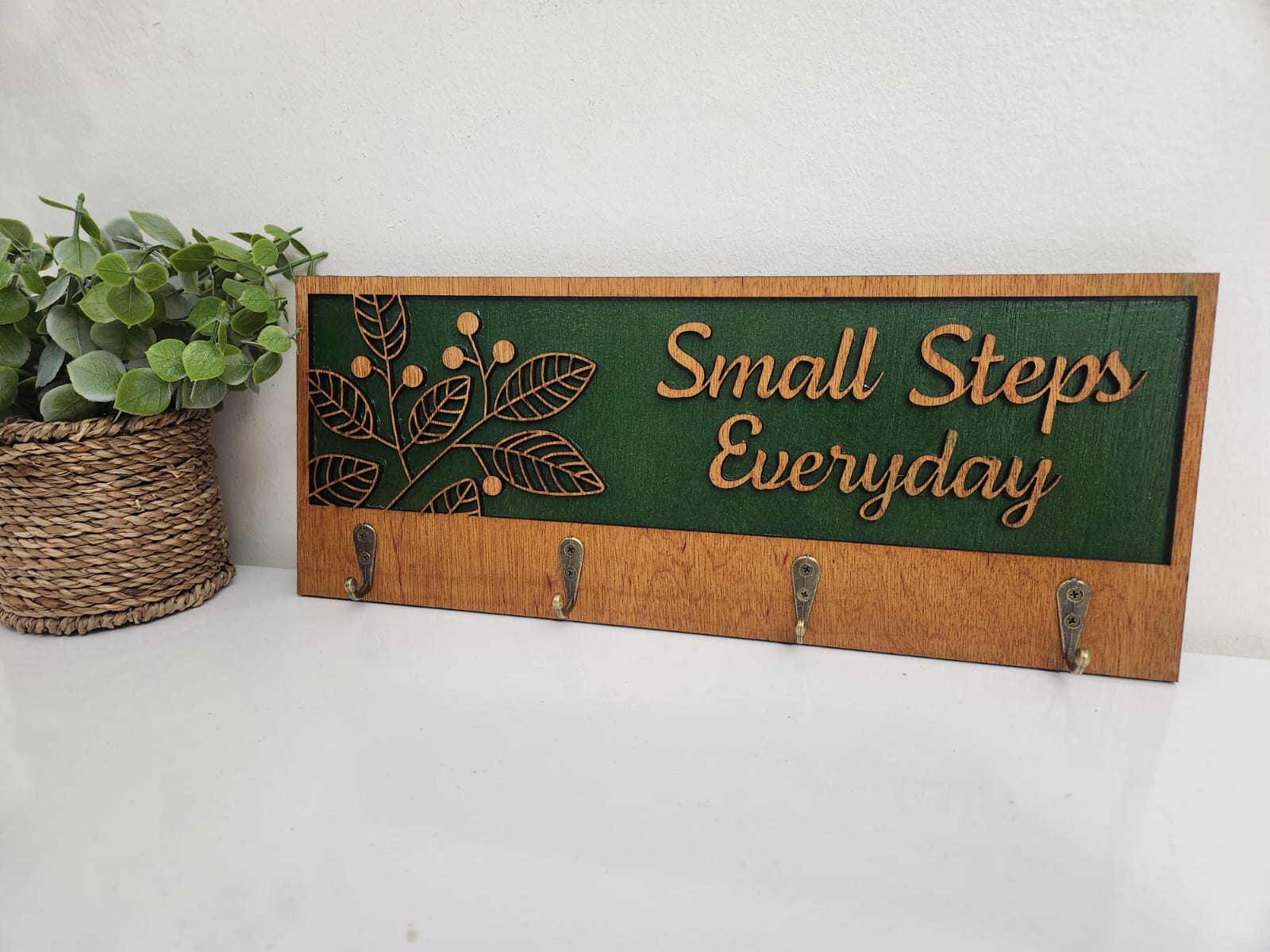 Small Steps Motivational Key Hanger